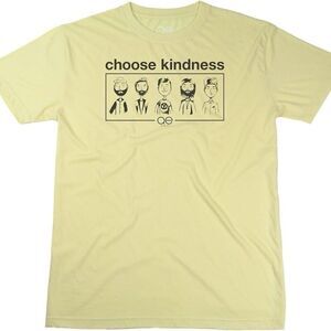 QUEER EYE Choose Kindness Cast T-Shirt Yellow‎ Size Medium Unisex Casual Tee NWT